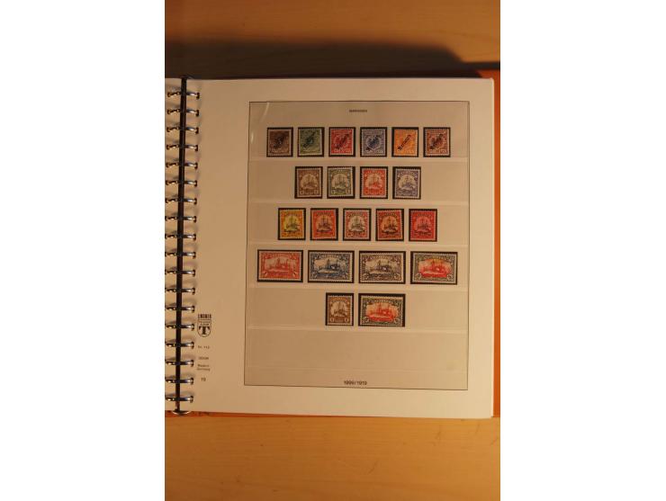 1872/1945, ungebrauchte, postfrische und gestempelte Sammlung mit vielen besseren Werten, dazu Kolonien und Auslandspostämter