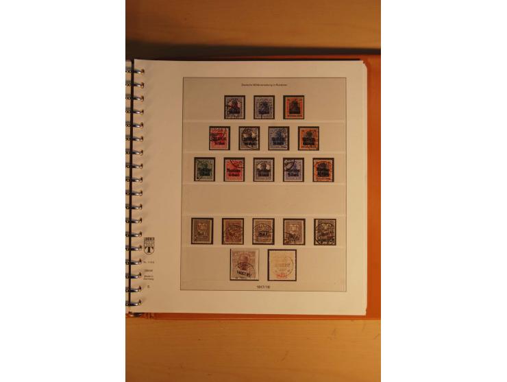 1872/1945, ungebrauchte, postfrische und gestempelte Sammlung mit vielen besseren Werten, dazu Kolonien und Auslandspostämter