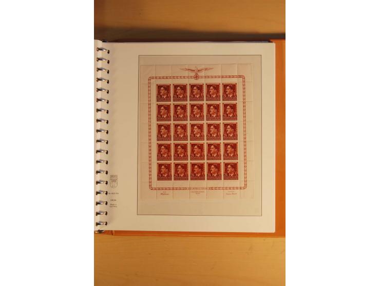 1872/1945, ungebrauchte, postfrische und gestempelte Sammlung mit vielen besseren Werten, dazu Kolonien und Auslandspostämter