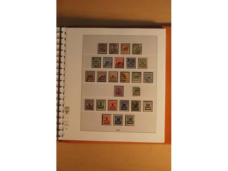 1872/1945, ungebrauchte, postfrische und gestempelte Sammlung mit vielen besseren Werten, dazu Kolonien und Auslandspostämter