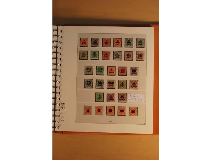 1872/1945, ungebrauchte, postfrische und gestempelte Sammlung mit vielen besseren Werten, dazu Kolonien und Auslandspostämter