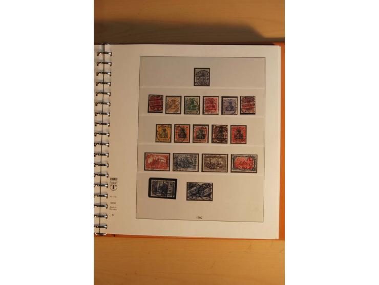 1872/1945, ungebrauchte, postfrische und gestempelte Sammlung mit vielen besseren Werten, dazu Kolonien und Auslandspostämter