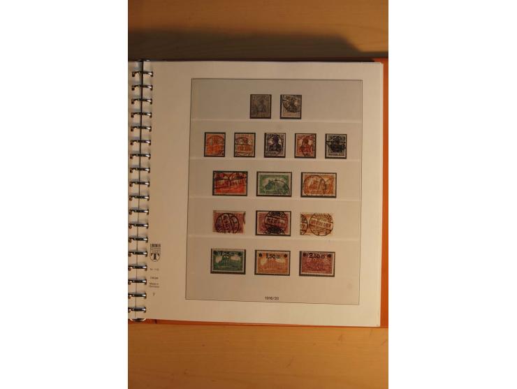 1872/1945, ungebrauchte, postfrische und gestempelte Sammlung mit vielen besseren Werten, dazu Kolonien und Auslandspostämter