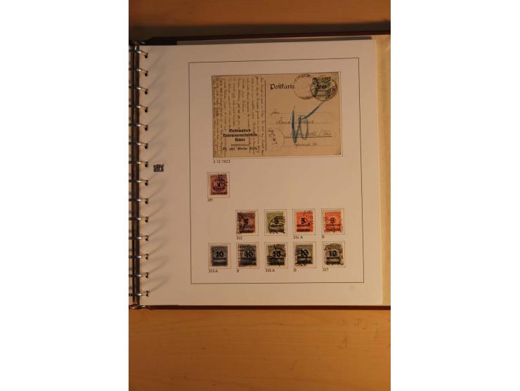1872/1945, gestempelte Sammlung mit u.a. Bl.3, dazu einige Belege, u.a. Tauchbootbrief adressiert nach Argentinien