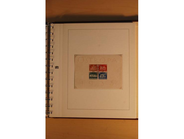 1872/1945, gestempelte Sammlung mit u.a. Bl.3, dazu einige Belege, u.a. Tauchbootbrief adressiert nach Argentinien