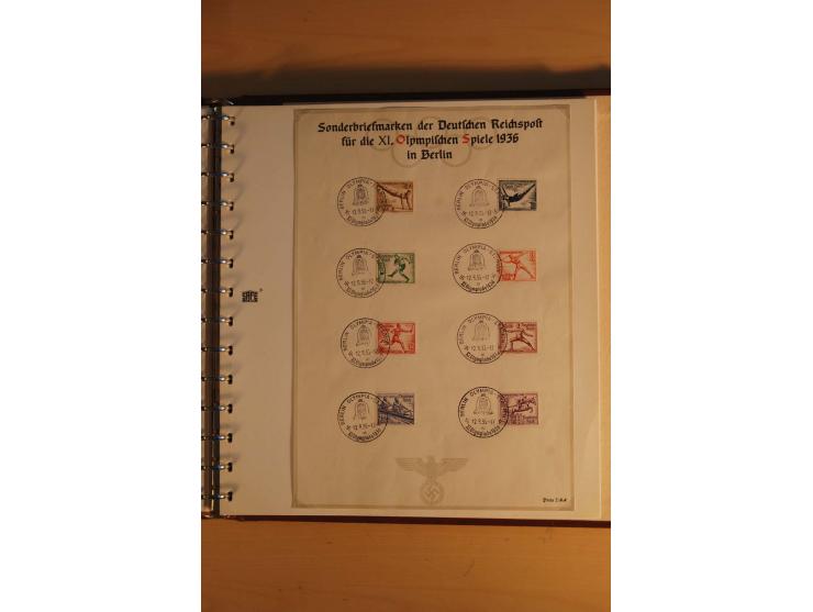 1872/1945, gestempelte Sammlung mit u.a. Bl.3, dazu einige Belege, u.a. Tauchbootbrief adressiert nach Argentinien