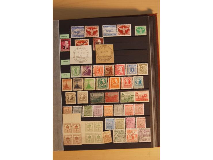 1872/1945, postfrische, ungebrauchte und gestempelte Sammlung mit guten Ausgaben, dazu etwas Gebiete und Alliierte Besetzung