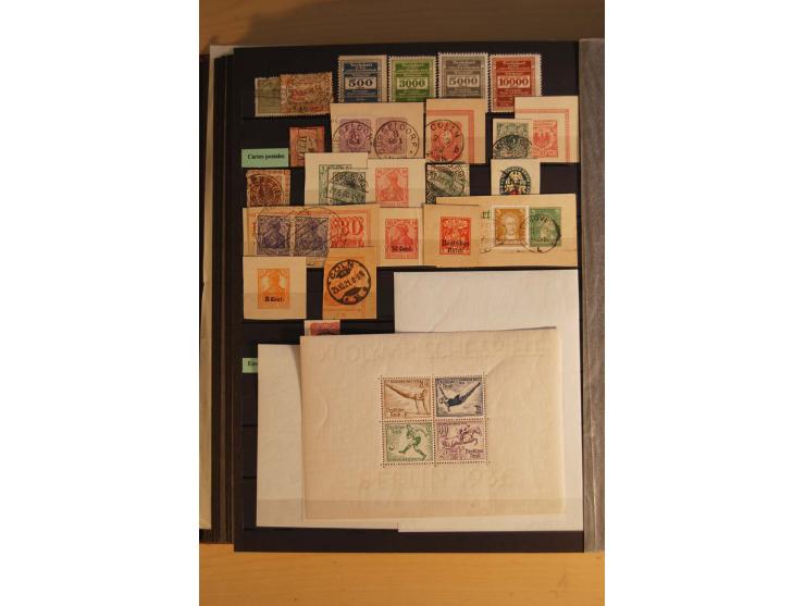 1872/1945, postfrische, ungebrauchte und gestempelte Sammlung mit guten Ausgaben, dazu etwas Gebiete und Alliierte Besetzung