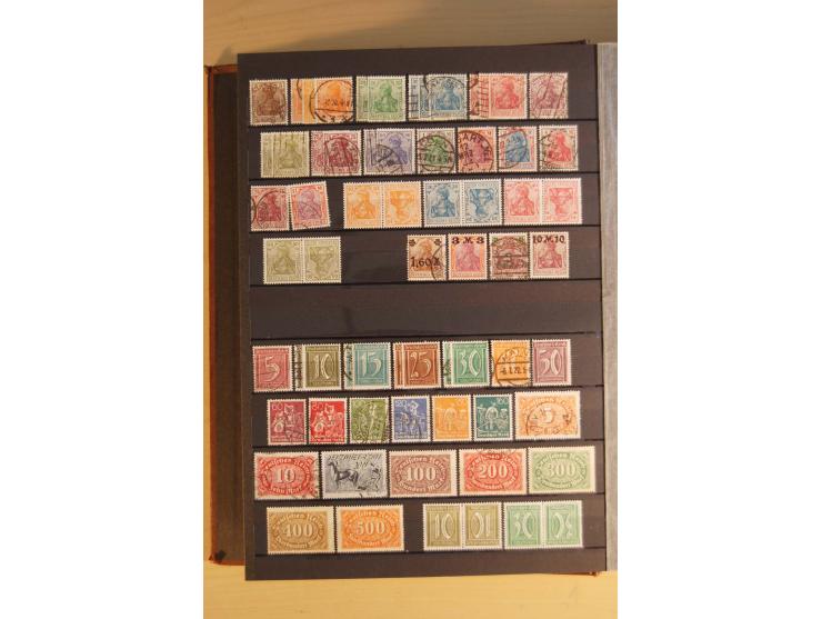 1872/1945, postfrische, ungebrauchte und gestempelte Sammlung mit guten Ausgaben, dazu etwas Gebiete und Alliierte Besetzung