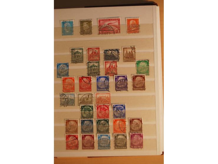 1872/1945, fast ausschließlich gestempelte Sammlung mit vielen besseren, u.a. Mi.-Nr. 66III, Bl.2 ungebraucht (starke Randmän