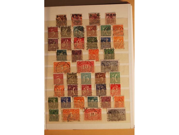 1872/1945, fast ausschließlich gestempelte Sammlung mit vielen besseren, u.a. Mi.-Nr. 66III, Bl.2 ungebraucht (starke Randmän
