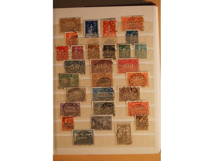 1872/1945, fast ausschließlich gestempelte Sammlung mit vielen besseren, u.a. Mi.-Nr. 66III, Bl.2 ungebraucht (starke Randmän