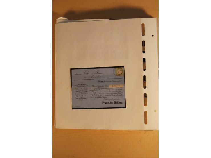 1872/75, umfangreiche, meist gestempelte und ungebrauchte Sammlung inkl. vielen Briefstücken und Belegen, alle Werte sind meh