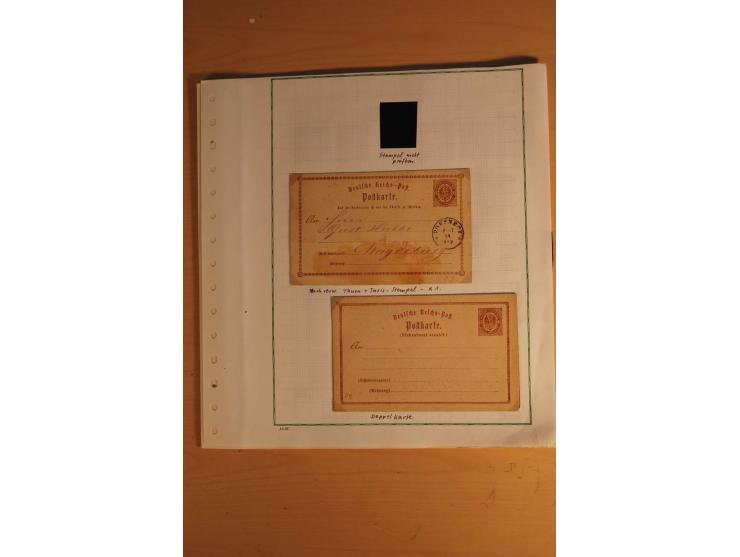 1872/75, umfangreiche, meist gestempelte und ungebrauchte Sammlung inkl. vielen Briefstücken und Belegen, alle Werte sind meh