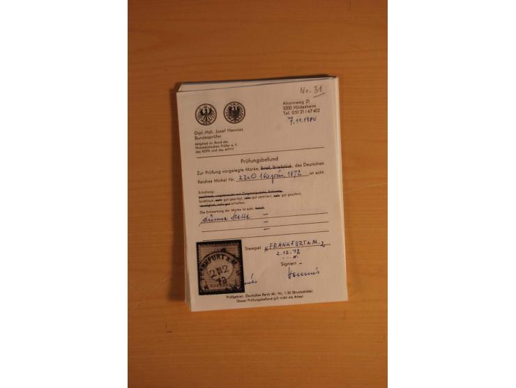1872/75, umfangreiche, meist gestempelte und ungebrauchte Sammlung inkl. vielen Briefstücken und Belegen, alle Werte sind meh