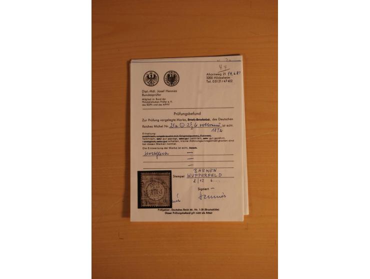 1872/75, umfangreiche, meist gestempelte und ungebrauchte Sammlung inkl. vielen Briefstücken und Belegen, alle Werte sind meh