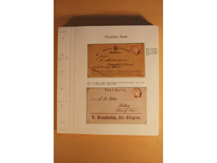 1872/74, große spezialisierte Brustschilde-Sammlung mit vielen Briefen mit Einzel-, Mehrfach- und Mischfrankaturen, Briefstüc