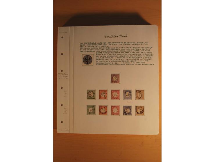 1872/74, große spezialisierte Brustschilde-Sammlung mit vielen Briefen mit Einzel-, Mehrfach- und Mischfrankaturen, Briefstüc