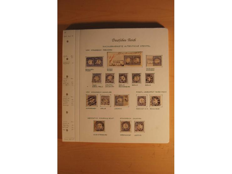 1872/74, große spezialisierte Brustschilde-Sammlung mit vielen Briefen mit Einzel-, Mehrfach- und Mischfrankaturen, Briefstüc