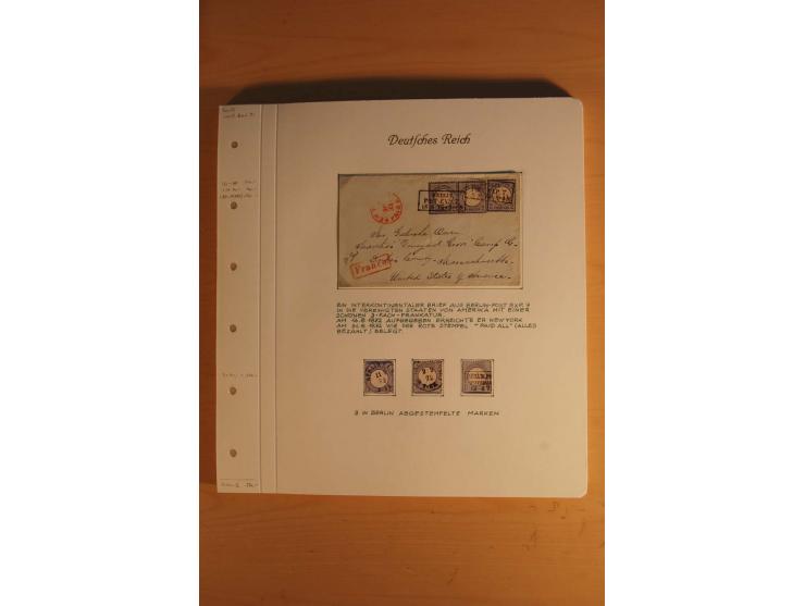 1872/74, große spezialisierte Brustschilde-Sammlung mit vielen Briefen mit Einzel-, Mehrfach- und Mischfrankaturen, Briefstüc