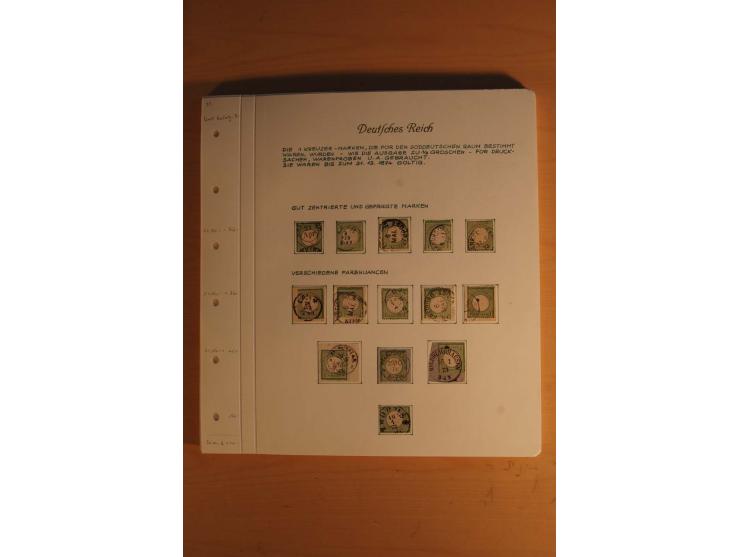 1872/74, große spezialisierte Brustschilde-Sammlung mit vielen Briefen mit Einzel-, Mehrfach- und Mischfrankaturen, Briefstüc