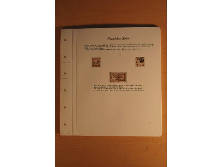 1872/74, große spezialisierte Brustschilde-Sammlung mit vielen Briefen mit Einzel-, Mehrfach- und Mischfrankaturen, Briefstüc