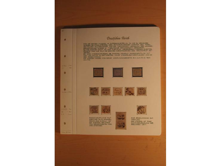 1872/74, große spezialisierte Brustschilde-Sammlung mit vielen Briefen mit Einzel-, Mehrfach- und Mischfrankaturen, Briefstüc