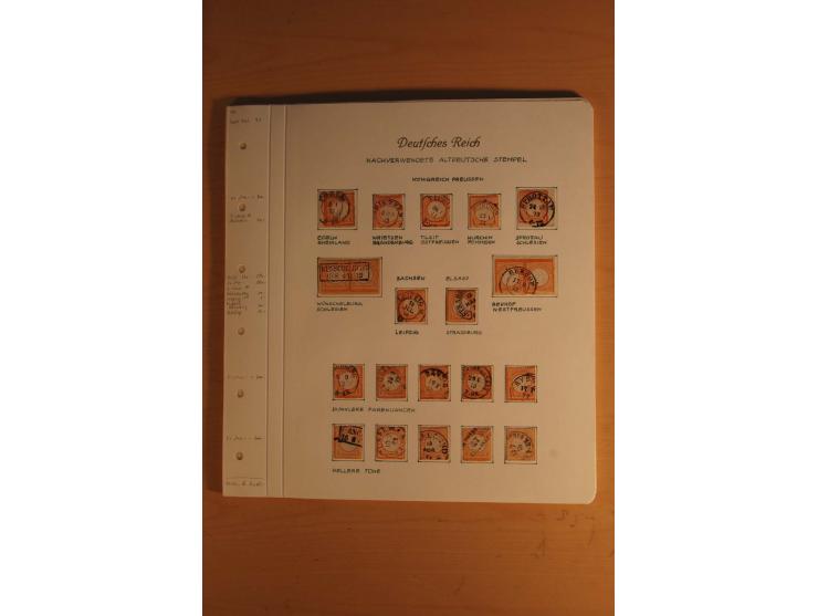 1872/74, große spezialisierte Brustschilde-Sammlung mit vielen Briefen mit Einzel-, Mehrfach- und Mischfrankaturen, Briefstüc
