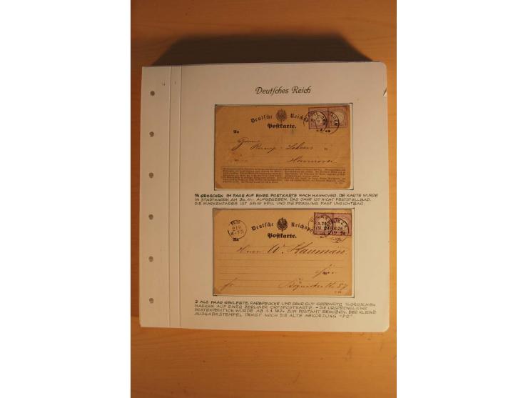1872/74, große spezialisierte Brustschilde-Sammlung mit vielen Briefen mit Einzel-, Mehrfach- und Mischfrankaturen, Briefstüc