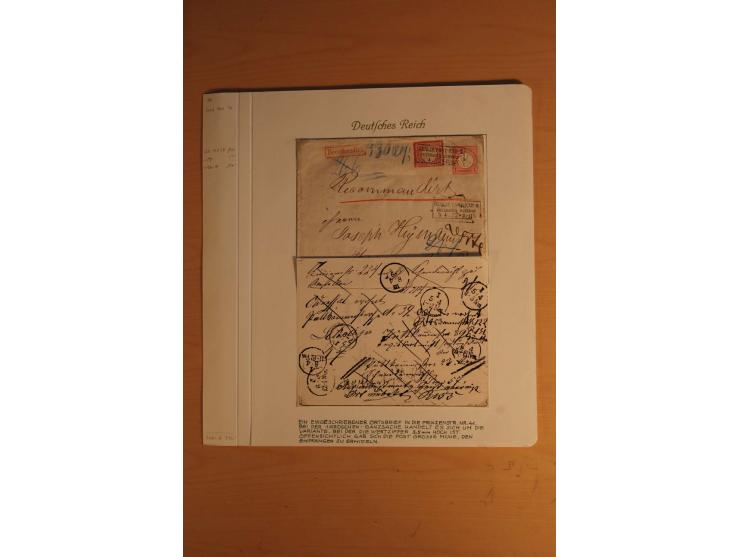 1872/74, große spezialisierte Brustschilde-Sammlung mit vielen Briefen mit Einzel-, Mehrfach- und Mischfrankaturen, Briefstüc