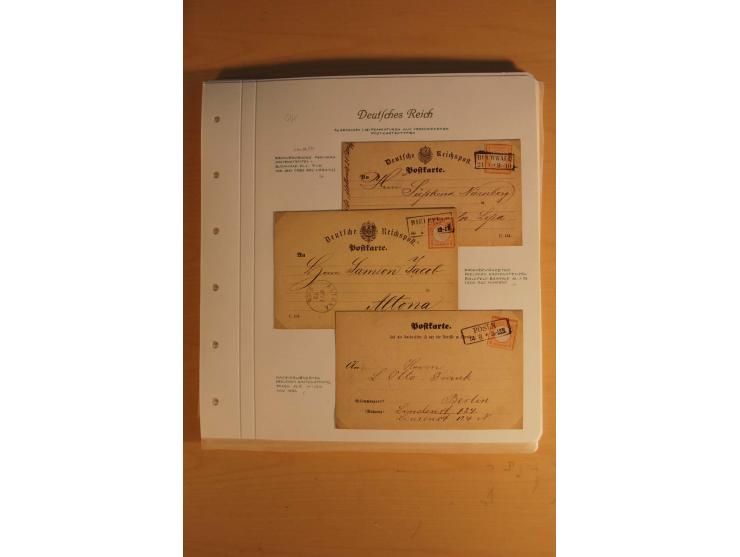 1872/74, große spezialisierte Brustschilde-Sammlung mit vielen Briefen mit Einzel-, Mehrfach- und Mischfrankaturen, Briefstüc