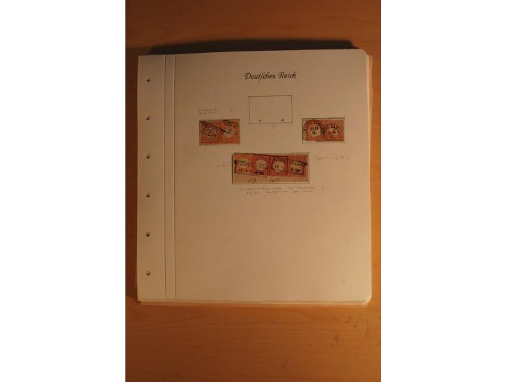 1872/74, große spezialisierte Brustschilde-Sammlung mit vielen Briefen mit Einzel-, Mehrfach- und Mischfrankaturen, Briefstüc