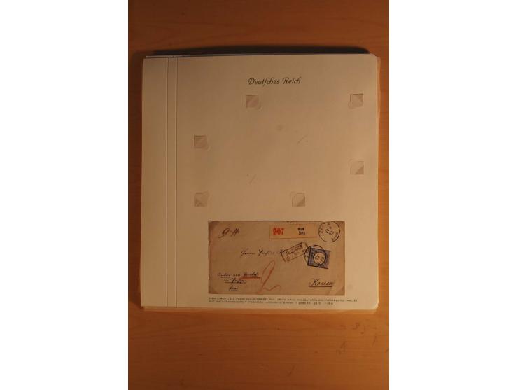1872/74, große spezialisierte Brustschilde-Sammlung mit vielen Briefen mit Einzel-, Mehrfach- und Mischfrankaturen, Briefstüc