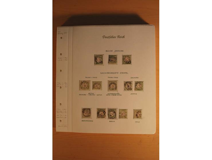 1872/74, große spezialisierte Brustschilde-Sammlung mit vielen Briefen mit Einzel-, Mehrfach- und Mischfrankaturen, Briefstüc