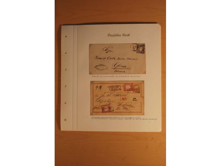 1872/74, große spezialisierte Brustschilde-Sammlung mit vielen Briefen mit Einzel-, Mehrfach- und Mischfrankaturen, Briefstüc