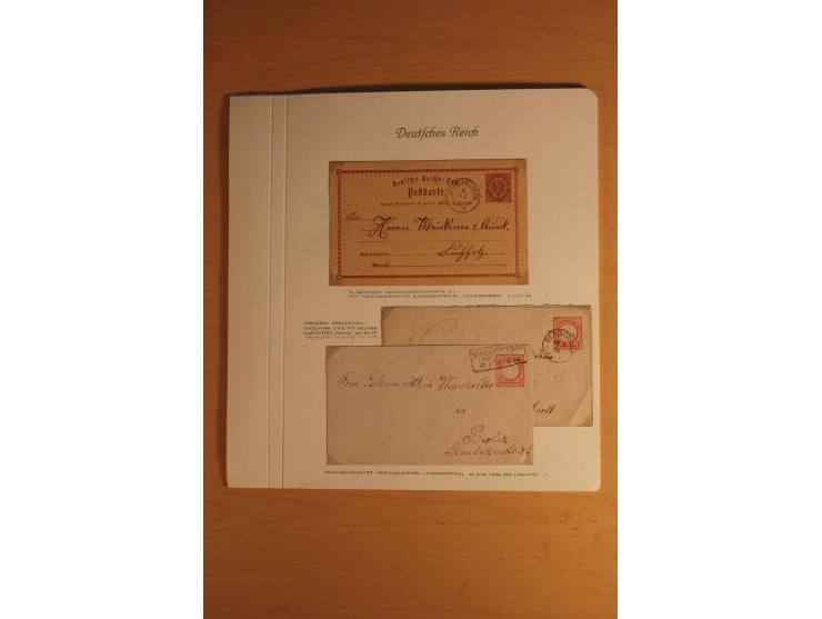 1872/74, große spezialisierte Brustschilde-Sammlung mit vielen Briefen mit Einzel-, Mehrfach- und Mischfrankaturen, Briefstüc