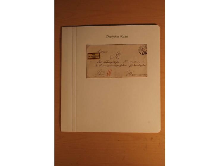 1872/74, große spezialisierte Brustschilde-Sammlung mit vielen Briefen mit Einzel-, Mehrfach- und Mischfrankaturen, Briefstüc