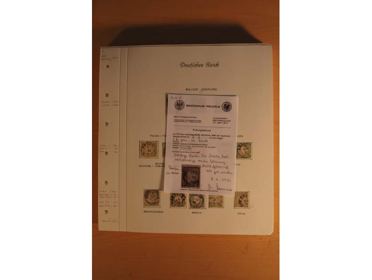 1872/74, große spezialisierte Brustschilde-Sammlung mit vielen Briefen mit Einzel-, Mehrfach- und Mischfrankaturen, Briefstüc