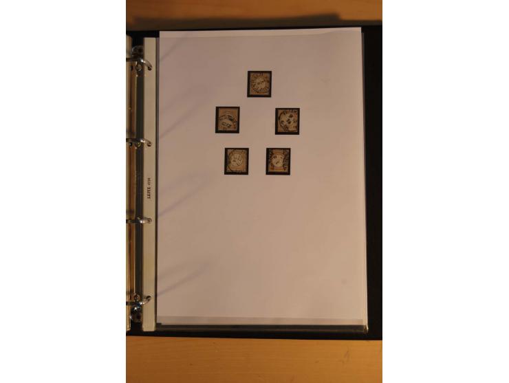 1872/74, Brustschilde, ungebrauchte und gestempelte Sammlung mit Briefen und Karten, dabei Einheiten, nachverwendete Stempel,