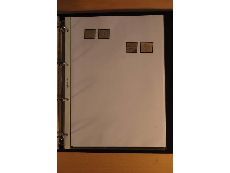 1872/74, Brustschilde, ungebrauchte und gestempelte Sammlung mit Briefen und Karten, dabei Einheiten, nachverwendete Stempel,