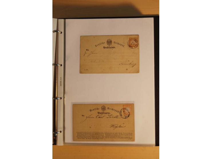 1872/74, Brustschilde, ungebrauchte und gestempelte Sammlung mit Briefen und Karten, dabei Einheiten, nachverwendete Stempel,
