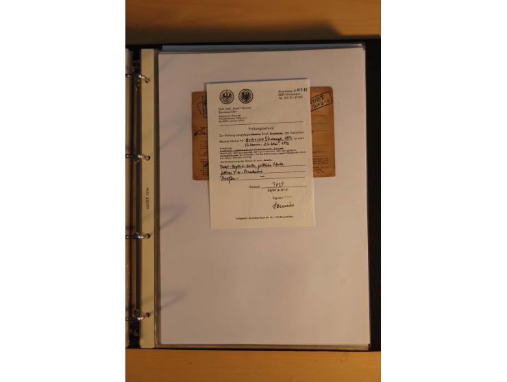 1872/74, Brustschilde, ungebrauchte und gestempelte Sammlung mit Briefen und Karten, dabei Einheiten, nachverwendete Stempel,