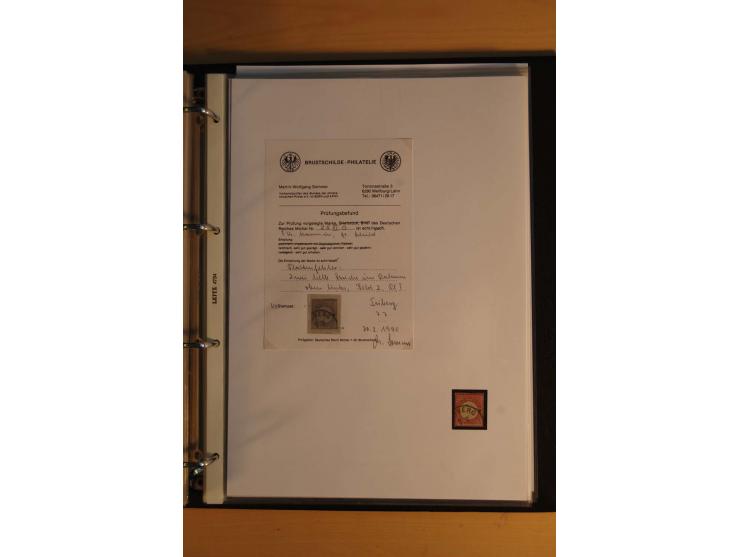 1872/74, Brustschilde, ungebrauchte und gestempelte Sammlung mit Briefen und Karten, dabei Einheiten, nachverwendete Stempel,
