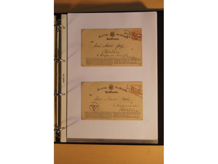 1872/74, Brustschilde, ungebrauchte und gestempelte Sammlung mit Briefen und Karten, dabei Einheiten, nachverwendete Stempel,