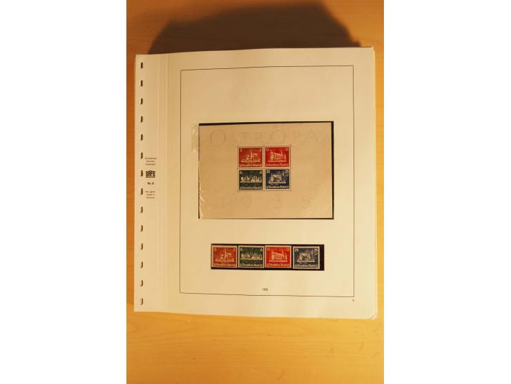 1933/45, ungebrauchte Sammlung, kpl. mit allen Blocks und guten Ausgaben, spezialisiert gesammelt mit zahlreichen Typen und A