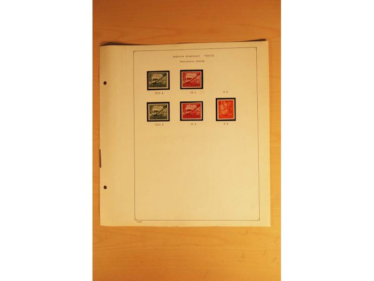 1933/45, ungebrauchte Sammlung, kpl. mit allen Blocks und guten Ausgaben, spezialisiert gesammelt mit zahlreichen Typen und A