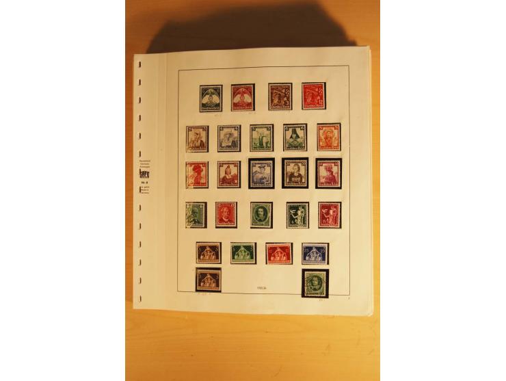 1933/45, ungebrauchte Sammlung, kpl. mit allen Blocks und guten Ausgaben, spezialisiert gesammelt mit zahlreichen Typen und A