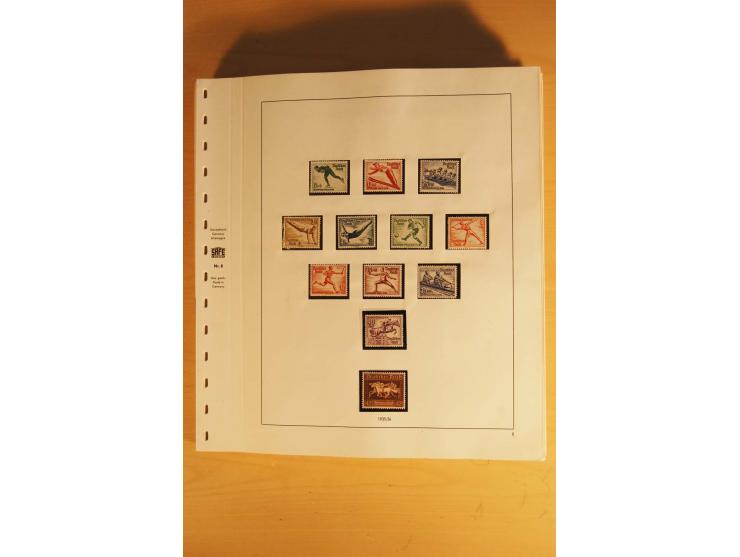 1933/45, ungebrauchte Sammlung, kpl. mit allen Blocks und guten Ausgaben, spezialisiert gesammelt mit zahlreichen Typen und A