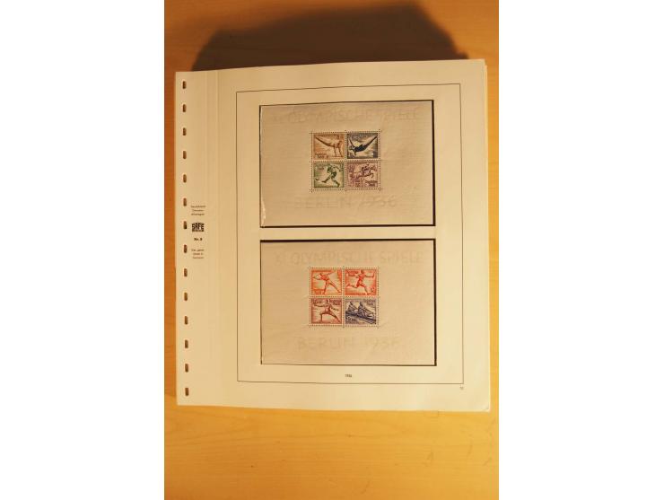 1933/45, ungebrauchte Sammlung, kpl. mit allen Blocks und guten Ausgaben, spezialisiert gesammelt mit zahlreichen Typen und A