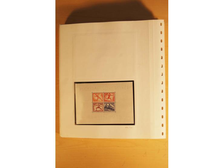 1933/45, ungebrauchte Sammlung, kpl. mit allen Blocks und guten Ausgaben, spezialisiert gesammelt mit zahlreichen Typen und A